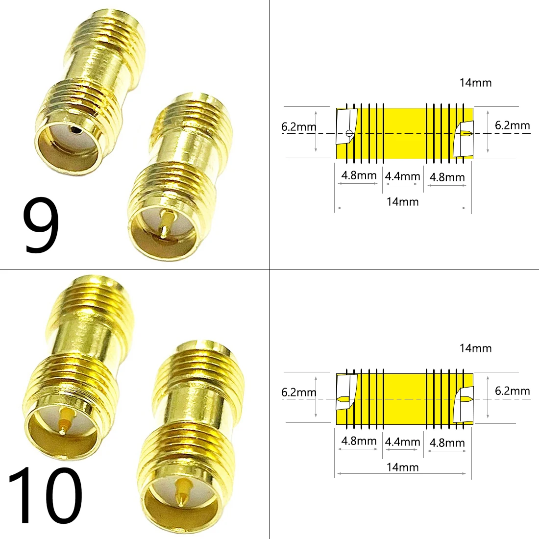 DexMRtiC SMA Male / Female RF Coax Adapter Connector Straight Right Angle T Type Splitter Goldplated NEW Wholesale