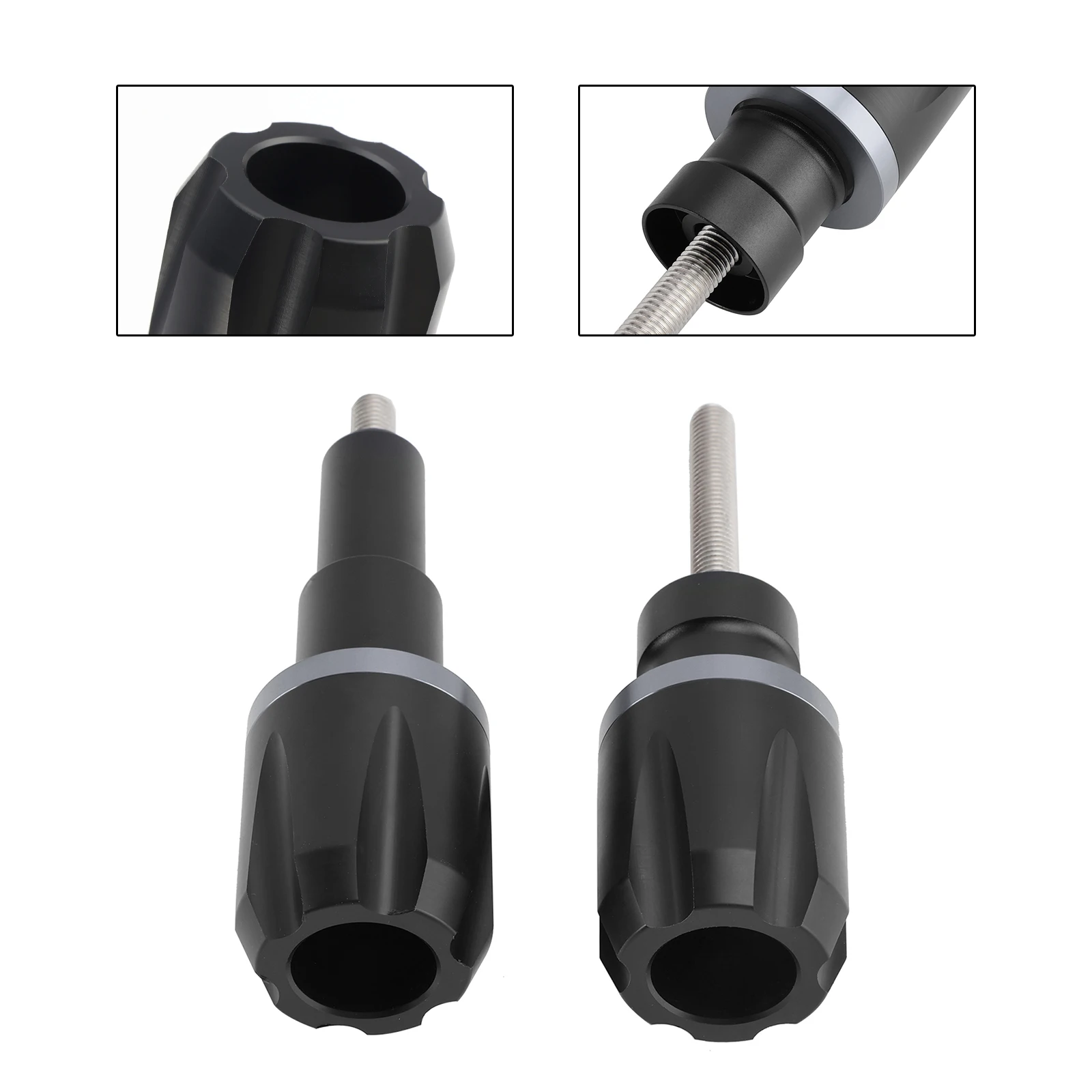 Cnc 충돌 방지 프레임 슬라이더 프로텍터 블루 for Bmw F900R F750Gs F850Gs 19-23 블랙
