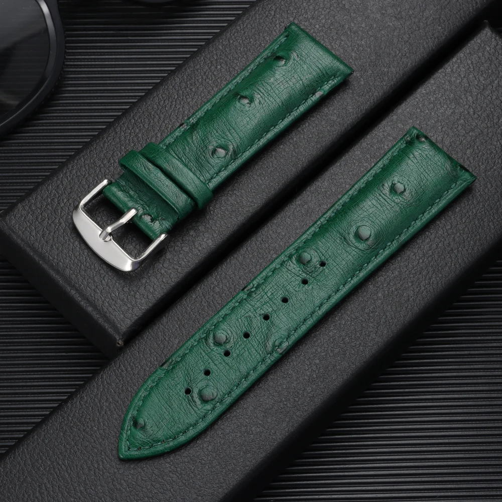 Premium Leather Watch Strap - Universal Fit 18mm to 22mm Wristband