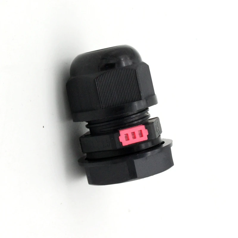 Black White 10Pcs Plastic Air Joint Cable Gland Size M12 M16 M20 Breathable Membrane Type Electrical Wire Connector