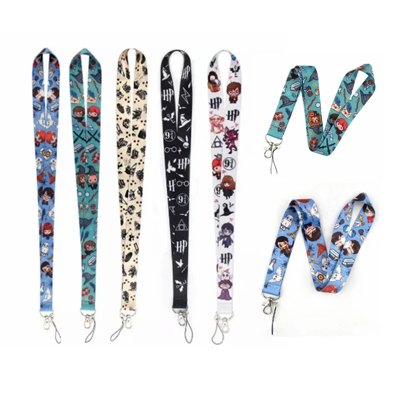 

21style Magic Academy Cartoon Lanyards Harries Potter Animation Peripherals Mobile Phone Lanyard Keychain Decorations Gifts