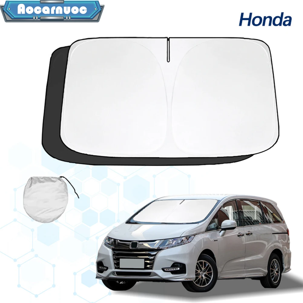 Windshield Sun Shades-UV Reflective Heat Shield Premium Car Visor Cover Fit For Honda Odyssey 1999 2000-2025