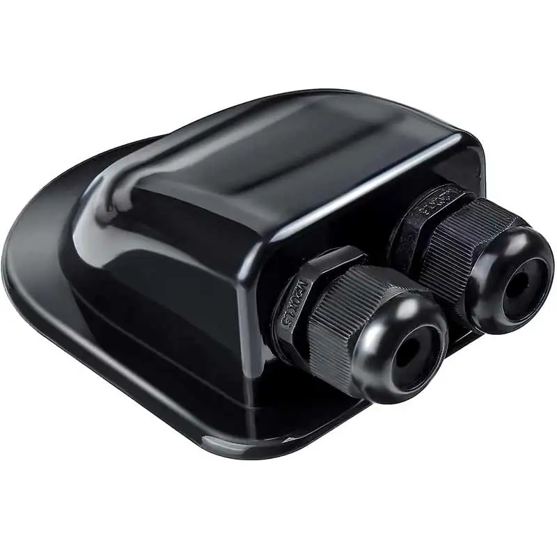 Waterproof ABS Solar Double Cable Entry Gland for Solar Cable 2mm&sup2; to 6mm&sup2; 14AWG to 10AWG for Panel on Rv Campervan Boat