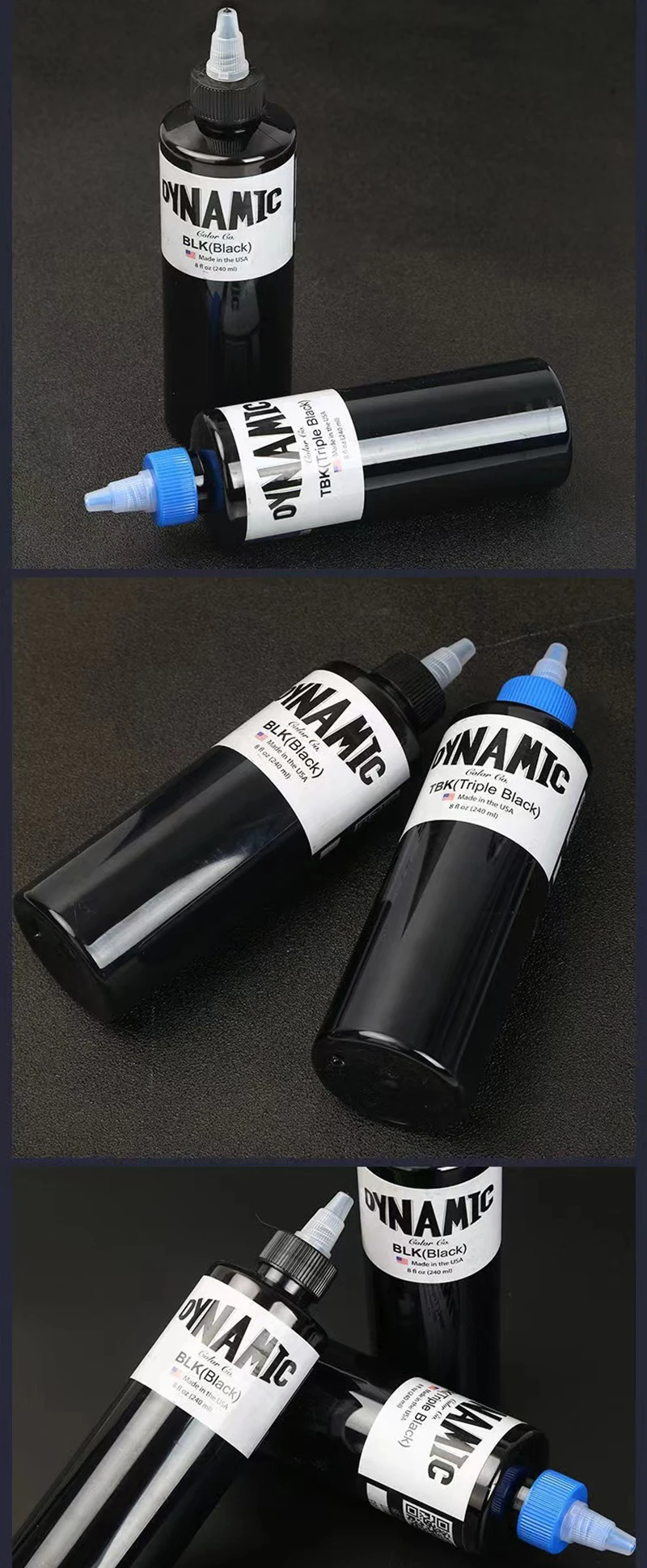 DYNAMIC Permanent black tattoo ink Professional Black Tattoo Ink For Body Painting Art Natural Plant Micropigmentation Pigment tattoo ink tattoo ink pigment tattoo ink kit man product tattoo pen kits