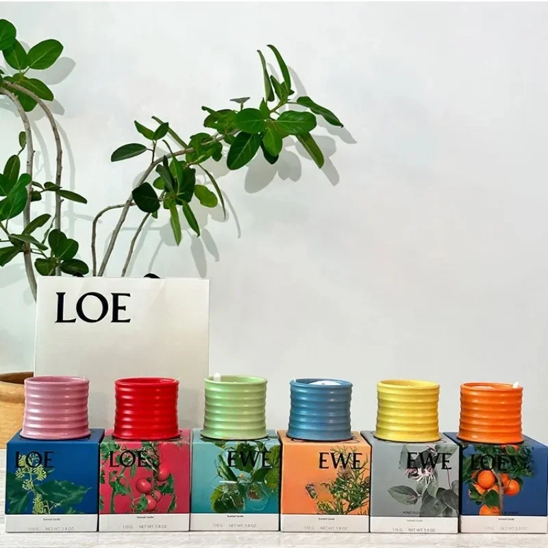 

170g LOE Fragrance Aromatherapy Candle Gift Box High Beauty Crowd Gift for Men Women's Birthday Fragrant Candles Household Decor