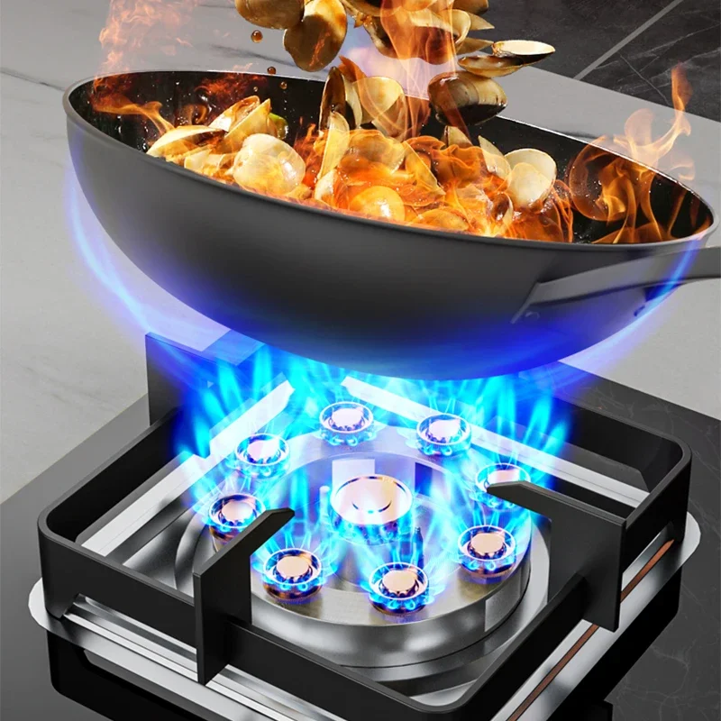 7.2KW Gas Stove Household Three Stove Timing Table Embedded Dual-purpose Natural Gas Liquefied Gas Fire Stove 6
