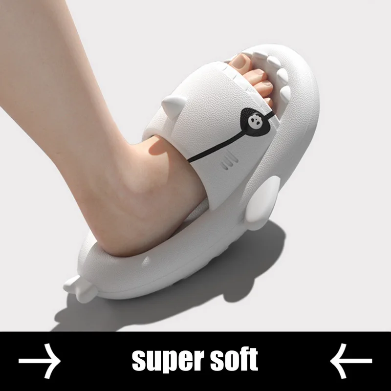 Sheval ues neue Piraten hai Hausschuhe für Frauen dicke Plattform Strand rutschen Männer Indoor Flats Sandalen Paar Cartoon Sommers andalen – Detail 5