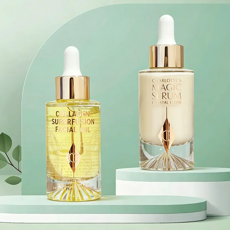 Nouvelle huile essentielle de collagène supraconductrice Charlotte Tilbury, essence de cristal de lumière diamant magique, hydratante et raffermissante pour le visage_voghion.com