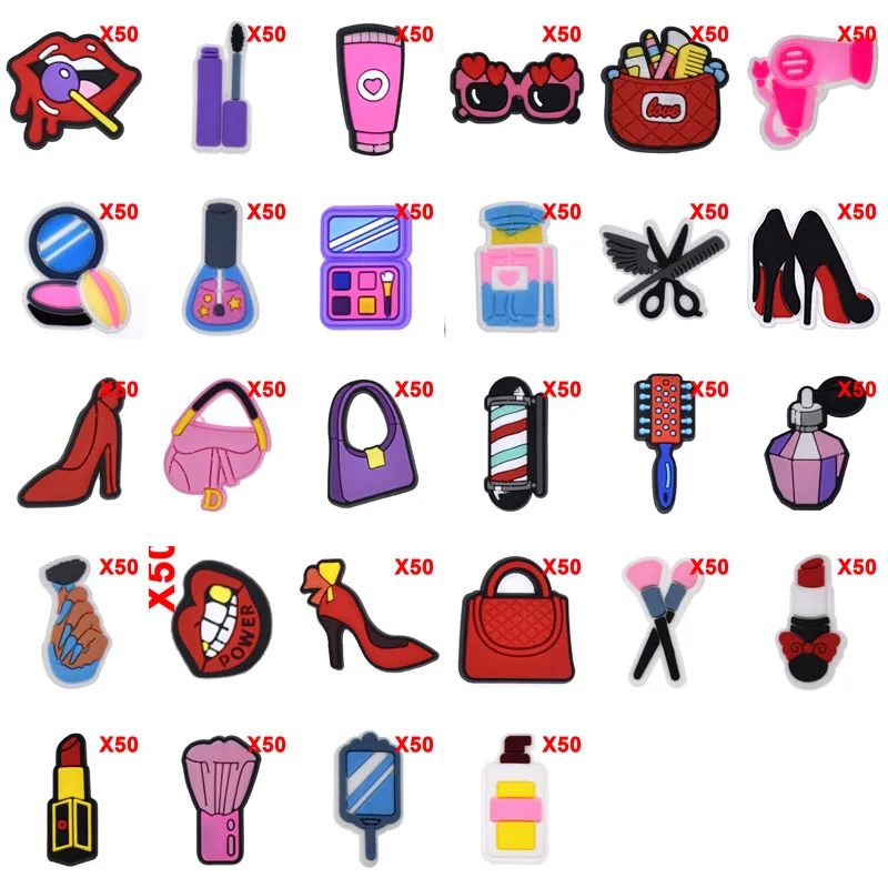 

Bulk Pins for Crocs Charms Shoes Accessories Makeup Girl Decoration Jeans Women Sandals Buckle Kids Favors Men Badges
