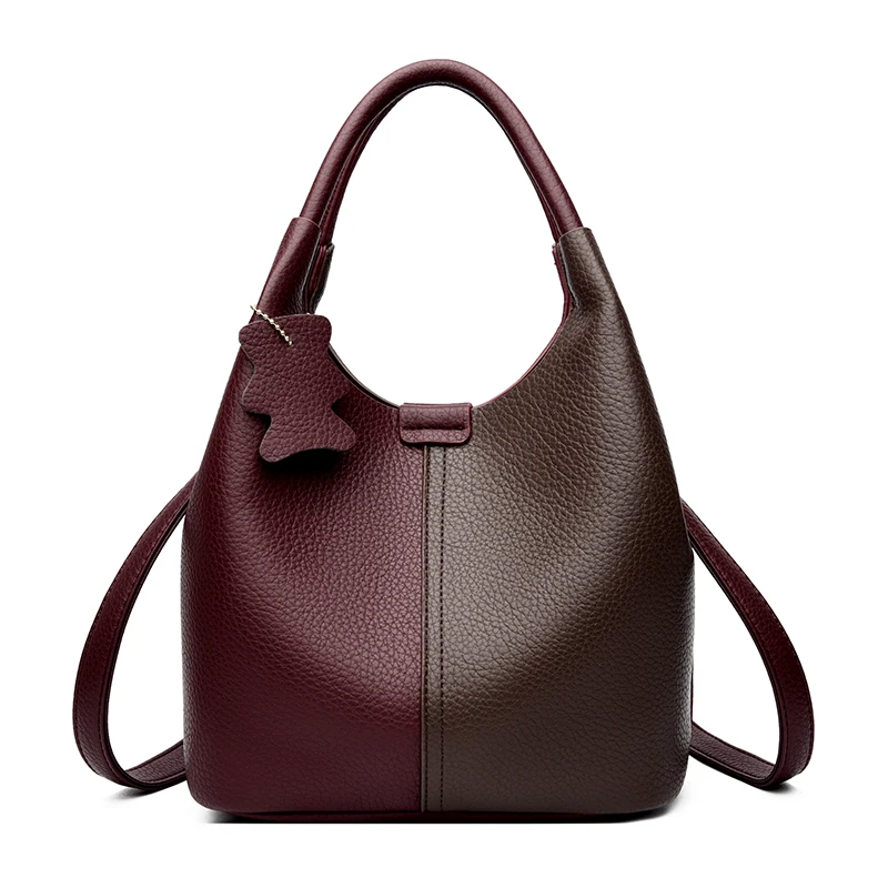 Red with Brown