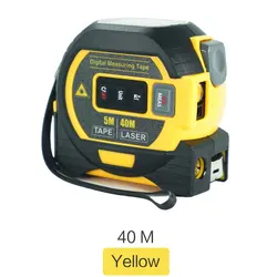 Multifunctional High - Precision Laser Tape Measure and Distance Ruler (40M Yellow)