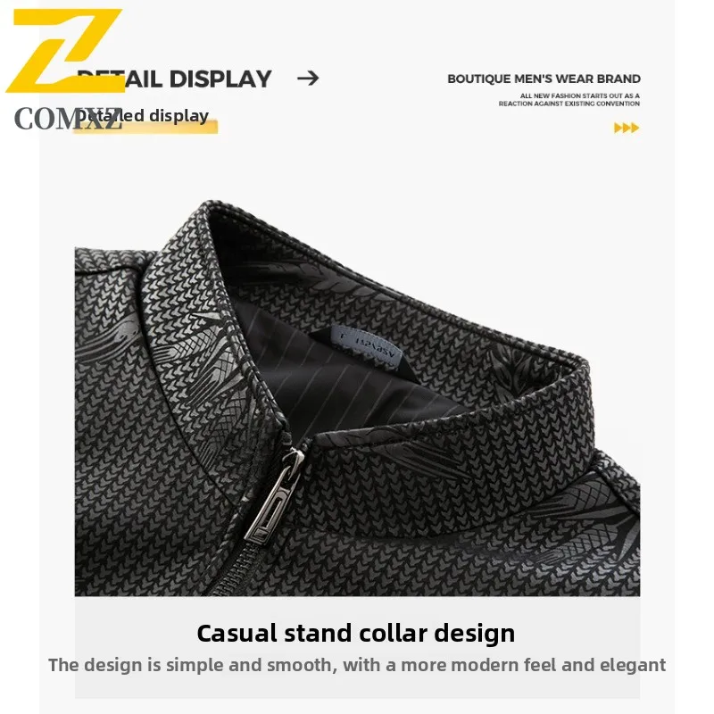 Spring  Autumn Men's Baseball Jacket Lightweight Waterproof Windproof Coat Multiple pockets Versatile Solid Color Outerwear 2025