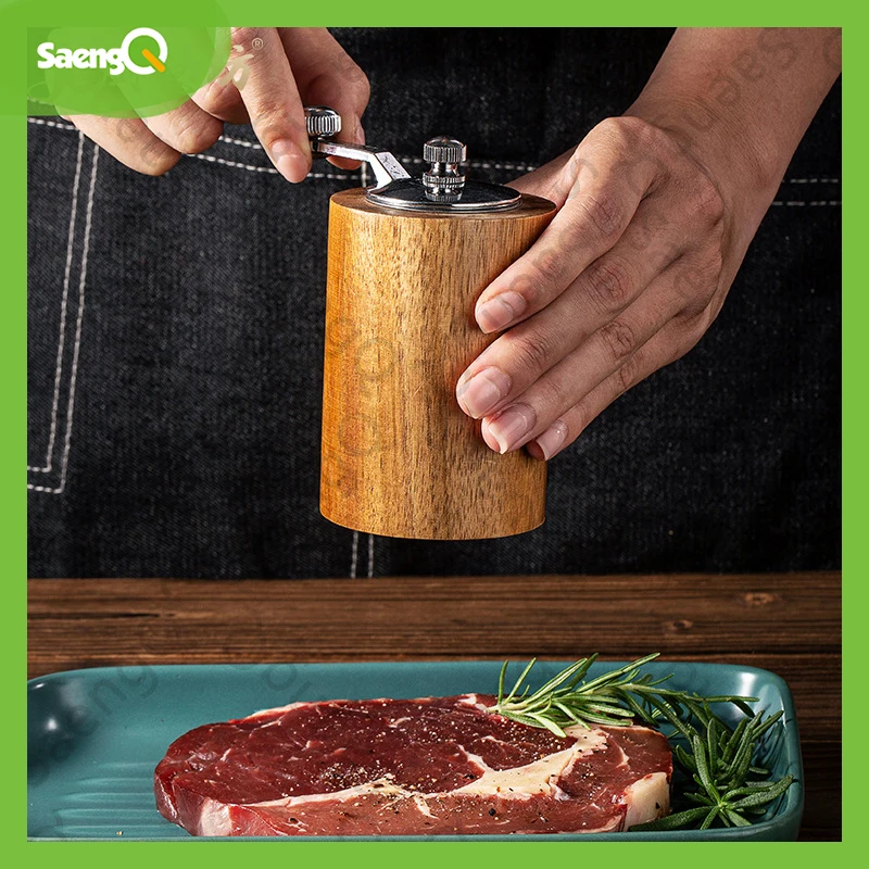 Salt Pepper Grinders Wood Mechanism Pepper Grinder Premium Pepper