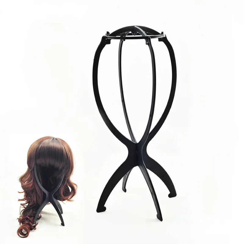 

Sdotter 1pcs Colorful Ajustable Wig Holder Plastic Wig Stands Display Wig Holders Mannequin Head/Stand Portable Folding Wig Stan