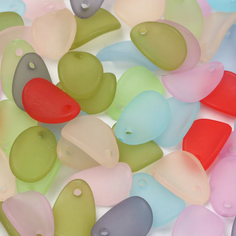 

Разноцветные матовые маленькие лепестки 8x12 мм, 100 шт., акриловые шарики, расстояние между бусинами, изготовление ювелирных изделий «сделай сам», браслет, ожерелье, серьги, аксессуары