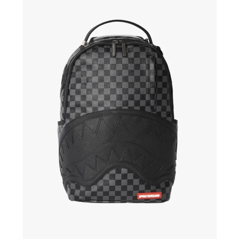 תיק גב כריש שחור עמיד למים עם נפח גדול ומרווח לנסיעות, טיולים ולימודים לגברים ונשים