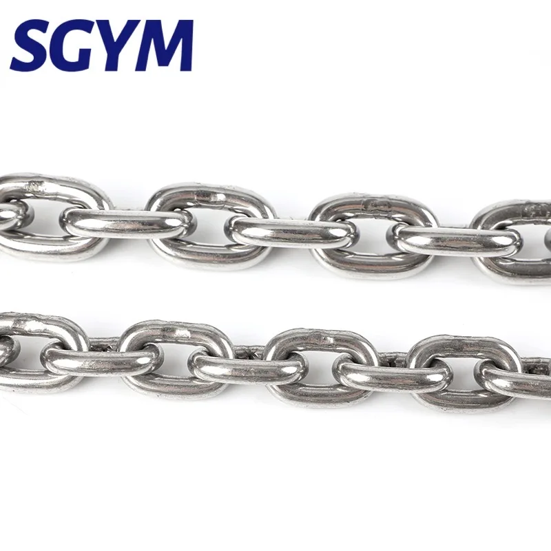 304 Stainless Steel Chain 3/3.5/4/5/6/8/10mm Diameter Hanging Chain Gourd Lifting Heavy Duty Welded Binding
