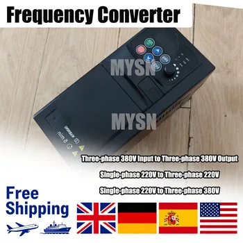 Inverter VFD Fai-da-Te 0.75KW 1.5KW 2.2KW 3.7KW 5.5KW 220V a 380V Convertitore di Frequenza Trifase Certificato CE