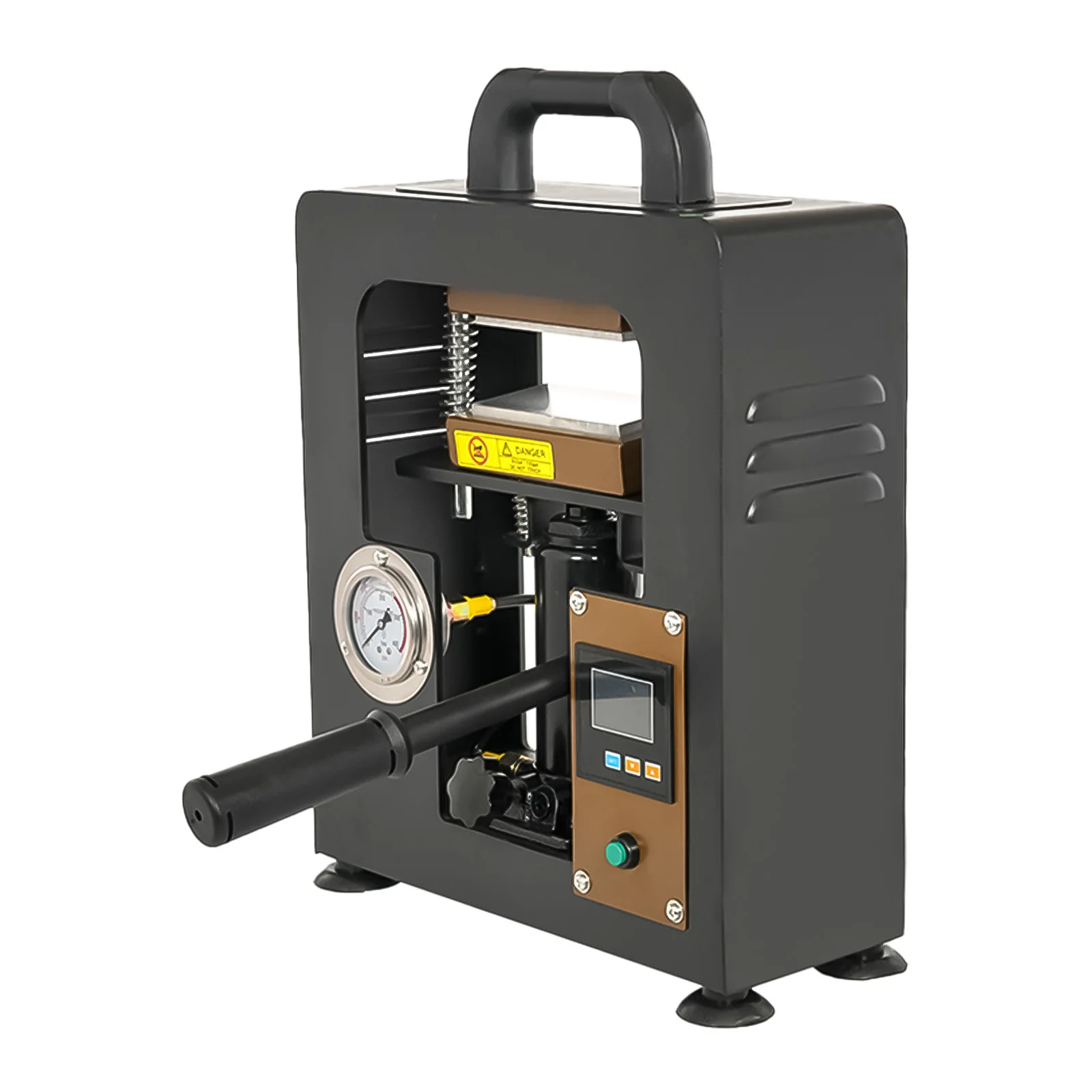 5 Tonnen Manuelle Hydraulische Heißpressmaschine 700W mit Doppelheizplatte für Rosin-Extraktion, Jack-Heißpressdesign EU – Detail 9