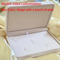 Customized Flannel Jewelry Box with Personalized Name - Perfect Gift for Weddings, Anniversaries, Bridesmaids, and Girlfriends (Double - sided custom)