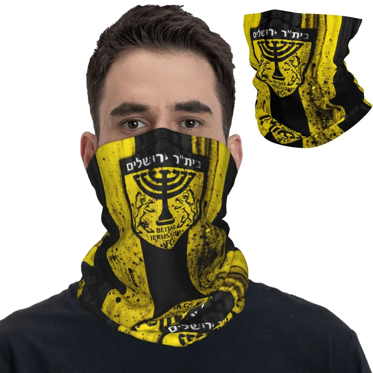 

Half FC Israel Beitar Jerusalem ISR IL Bandana Neck Cover Team Club Magic Scarf Warm Headwear Cycling Unisex Adult Winter