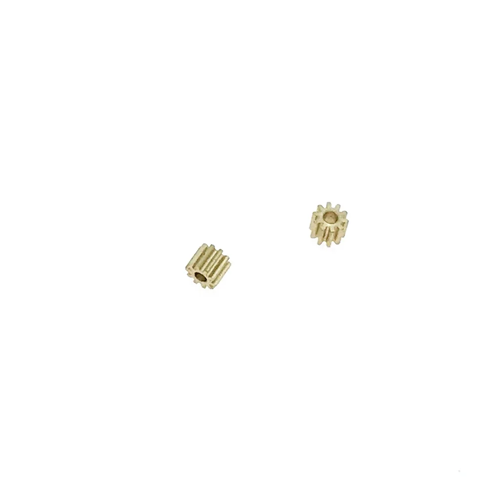 10PCS 10T 0.5M Copper Gear 102A 10 Teeth 0.5 Modulus Pinion Toy Motor Gear Parts Fit 1.5/2/2.3/2.5/3/3.2mm Shaft