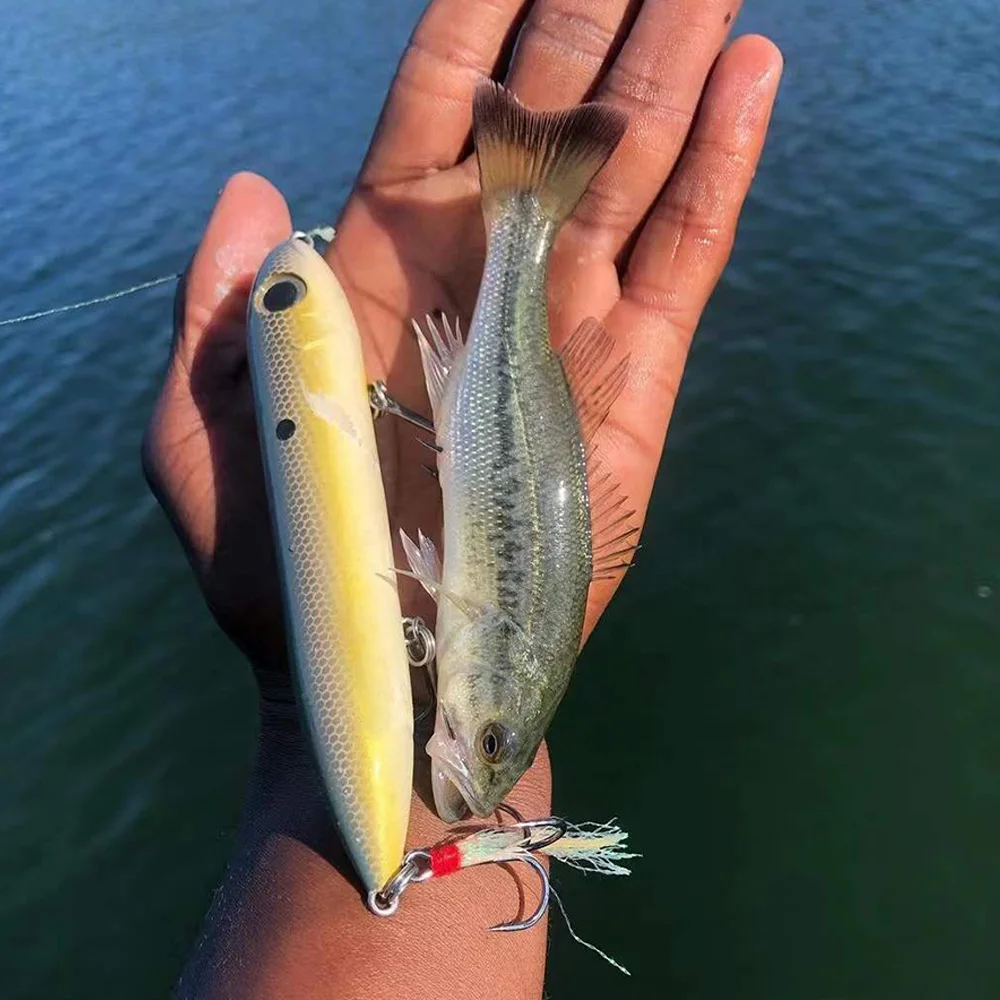 Topwater Bleistiftköder, 10 cm, 12 g, Oberflächen-Angelköder, schwimmender Totale, Wobbler-Köder, Süßwasser-Heddon, Super Spook-Köder – Detail 6