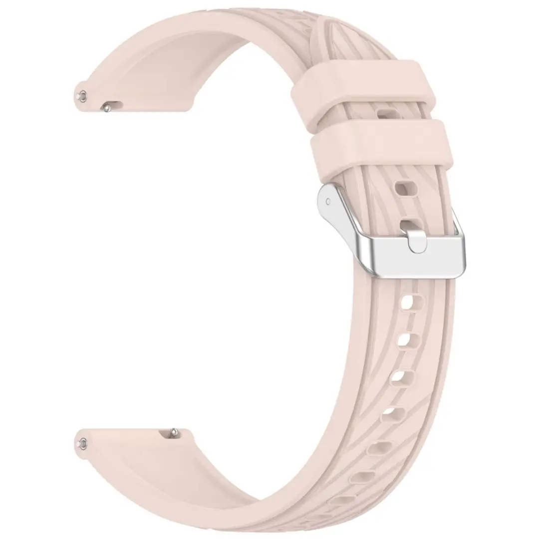 Engraved Stripes Silicone Watch Strap Band