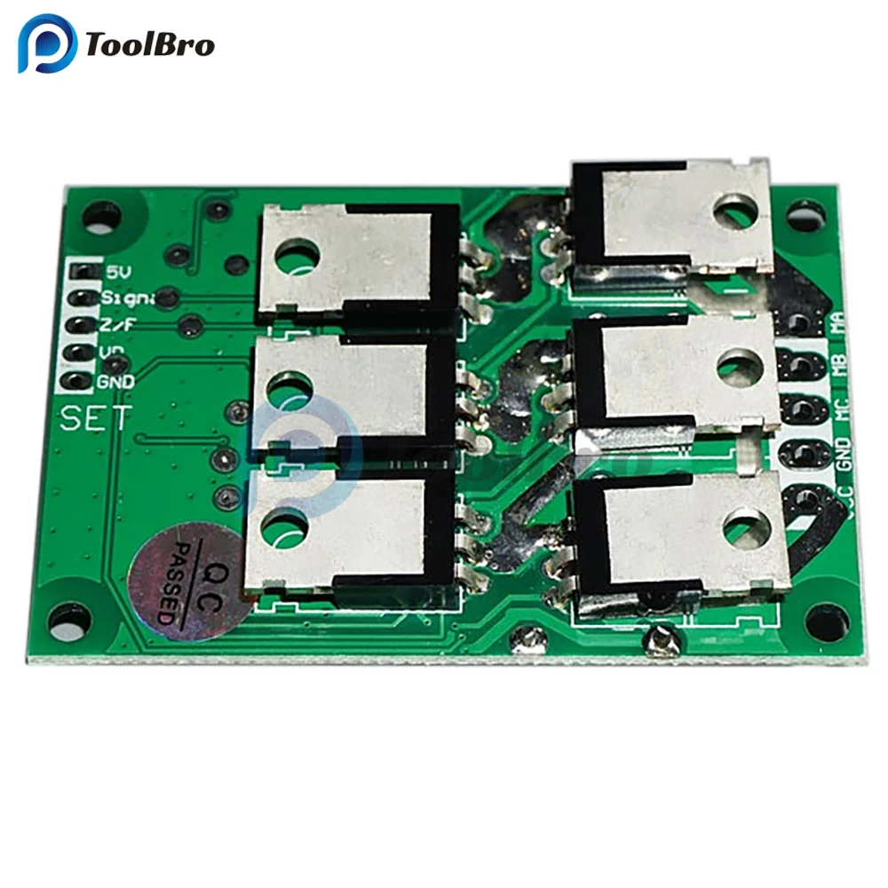 500W 15A DC 12-36V Brushless Hall Free Motor Driver Board High Power Motor Foward Reverse Speed Controller Control Switch Module