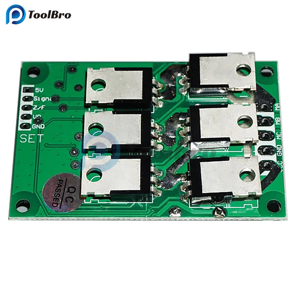 BLDC 500W Brushless Motor Speed Controller - PWM, Hall-less, Works With 12V-36V DC
