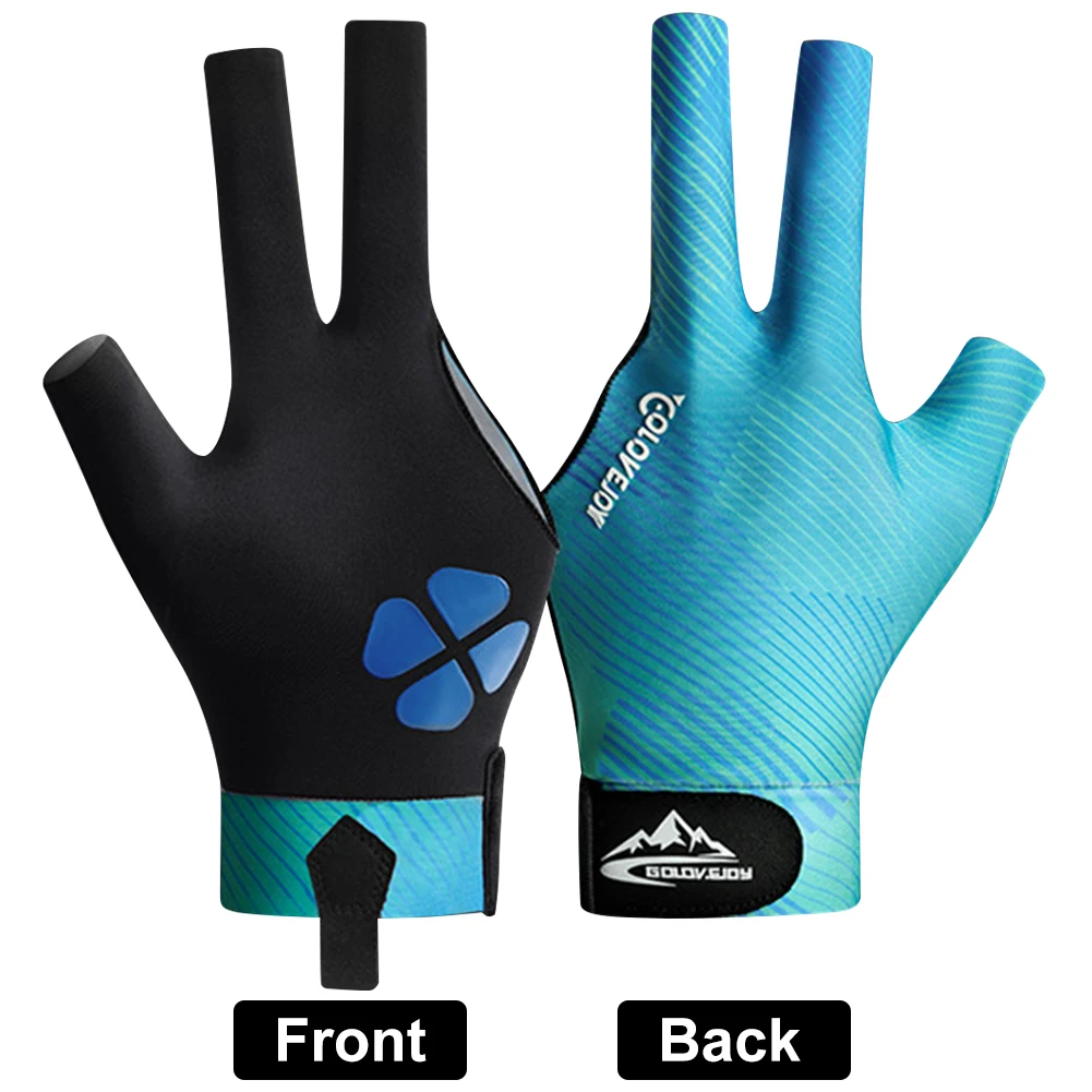 Billiard Gloves Three Finger Gloves Elastic Snooker Pool Adjustable Billiard Training for Men Women Left Hand pool gloves billiard accessories