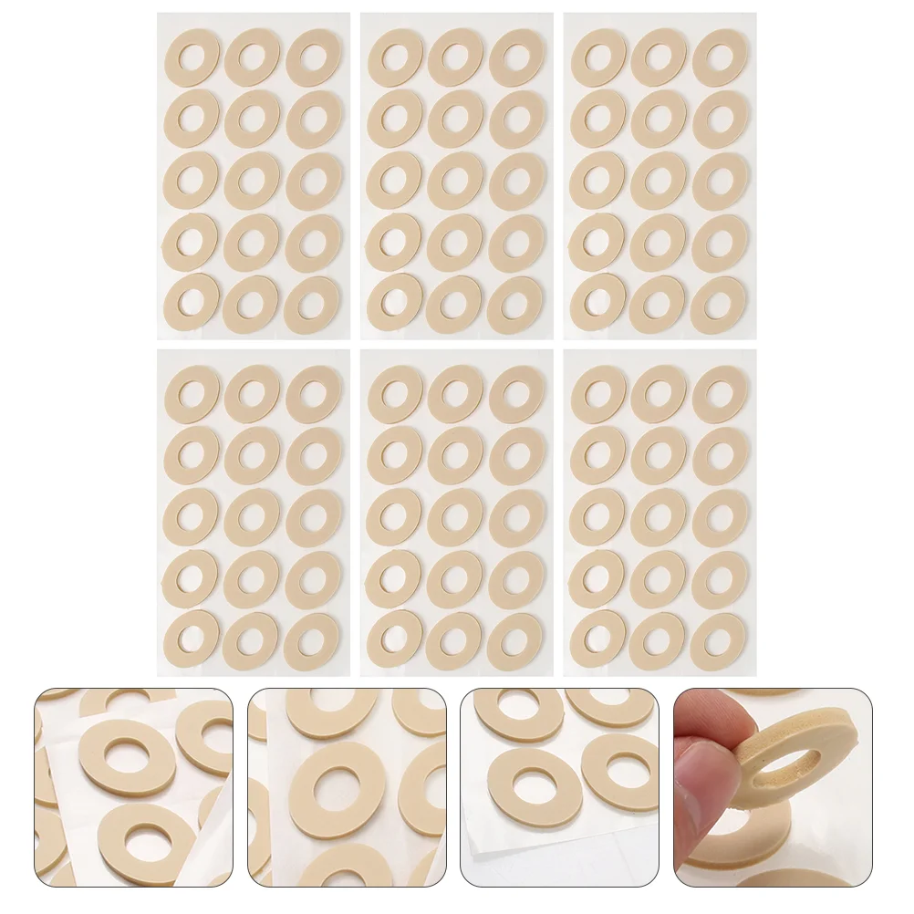 

90 Pcs/6 Latex Corn Stickers Callus Cushions Allí Removedor De Gel Care Foot Pads Non-woven Fabric Toe Protector Paste
