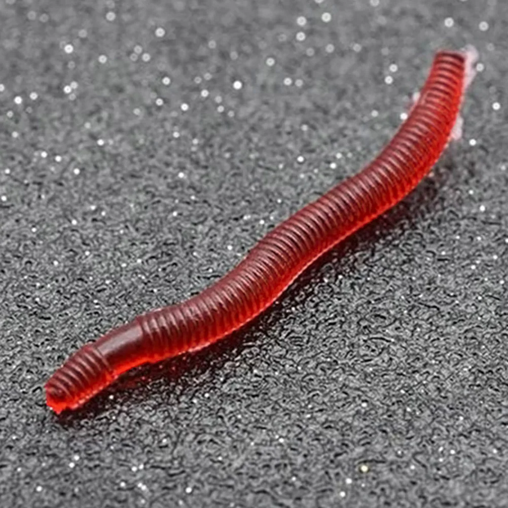 Bait Lures Earthworm Lure Baits Fake Worms Artificial Realistic