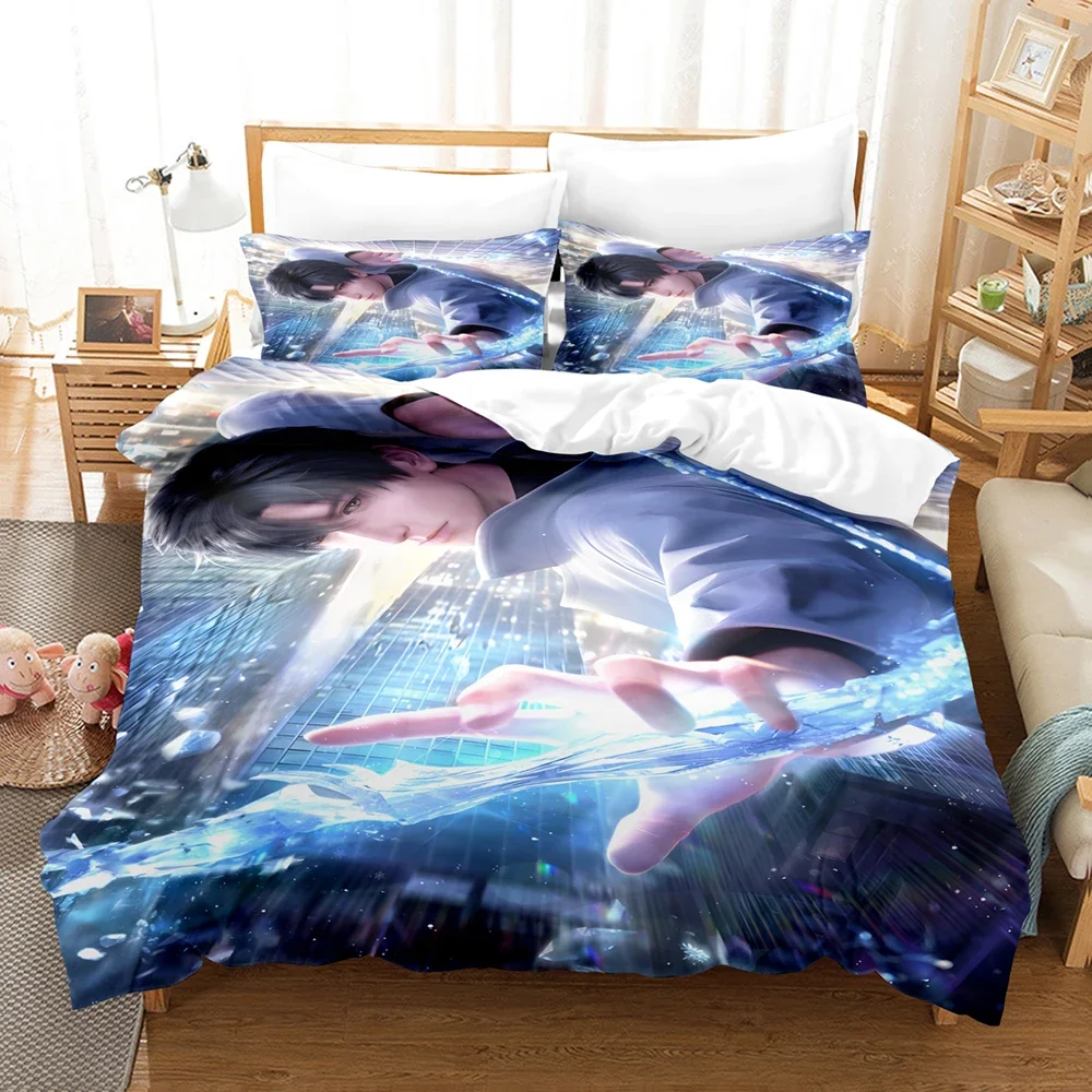 Game Love And Deepspace Bedding Set Comfortable Duvet Cover Set With Pillowcases Zayne Gift For Bedroom