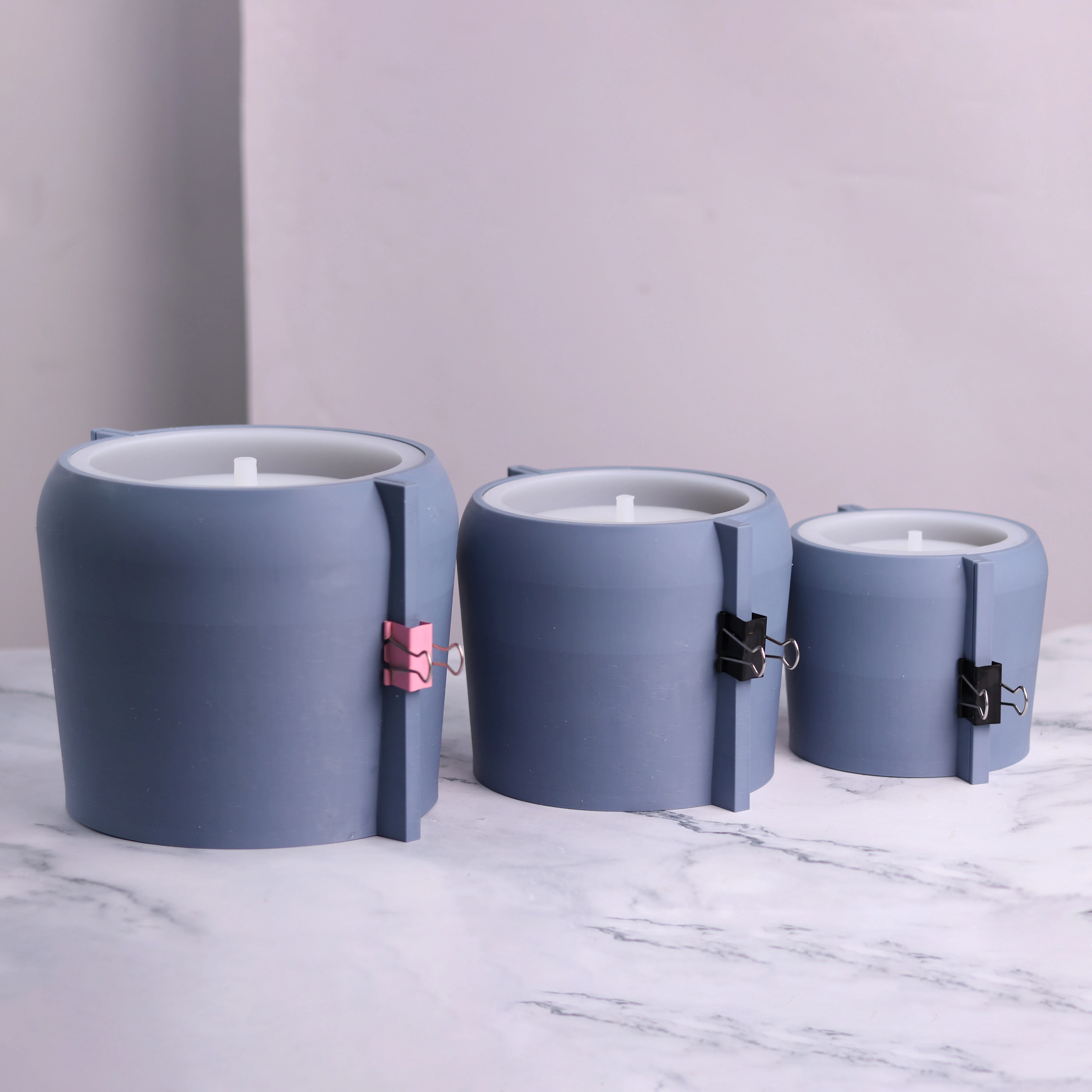 Stampo In Silicone Per Vasi 3D - Per Calcestruzzo, Gesso O Resina, Fai Da Te Decorativo - Foto 5