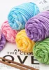 100Grams/Ball DIY Milk Cotton Knitting Yarn Soft Baby Scarf Hats Dolls Needle Line Hand Knitting Dyed Wool Yarn 5