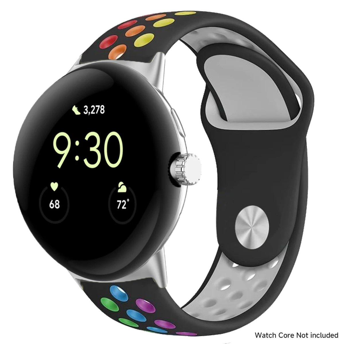 Breathable Silicone Sports Band for Google Pixel Watch - 41mm & 45mm Accessory Bracelet