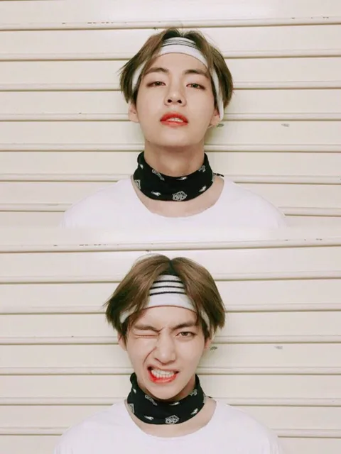 🔥 Bandana Kpop Kim Tae Hyung Moda Bandana Elástica Faixas De