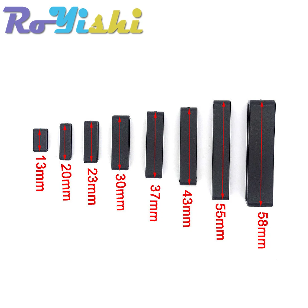 10-100 Stück/Packung RoYishi Kunststoff-Gürtelschlaufenhalter, quadratische Schlaufe, Ledergürtelschnalle, Gurtband für Rucksack, Schwarz – Detail 2