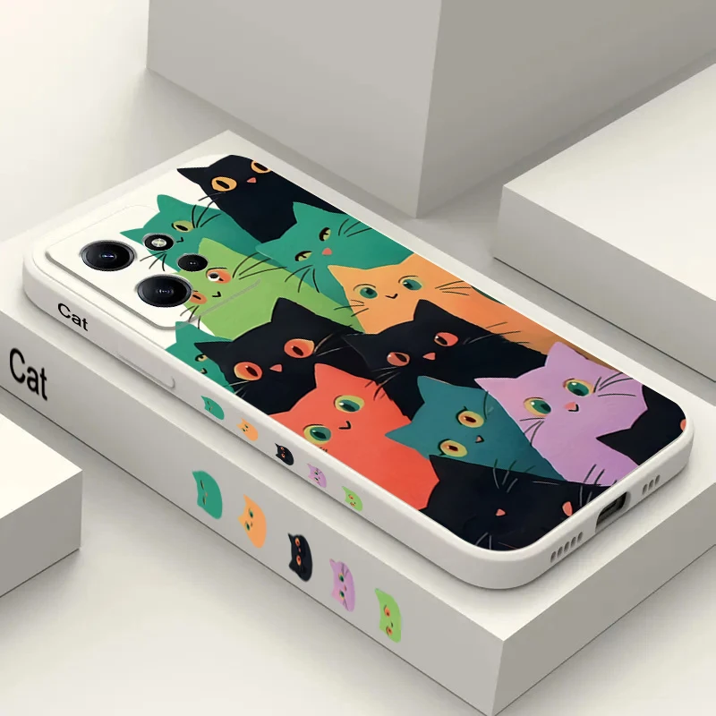 Playful Cat String Ball Matte Soft Phone Case