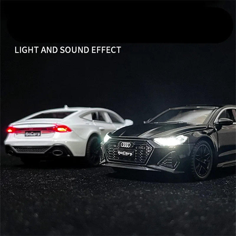1:32 AUDI RS7 Coupe Alloy Car Model Diecasts & Toy Vehicles Metal Car Model Simulation Sound and Light Collection Childrens Gift 4