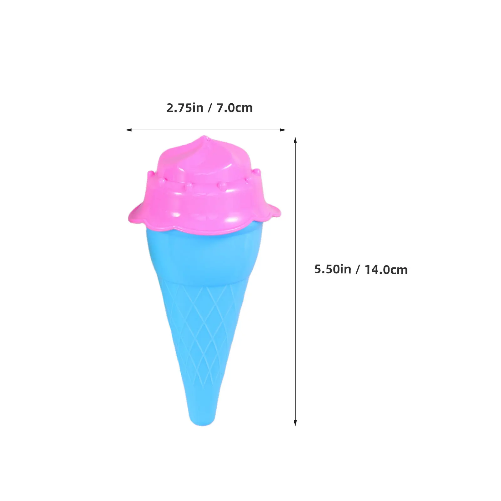 1 세트 아이스크림 콘 모양 모래 금형 어린이 창의적 놀이 세트 활기찬 무독성 플라스틱 해변 해변 뒷마당 실내 야외