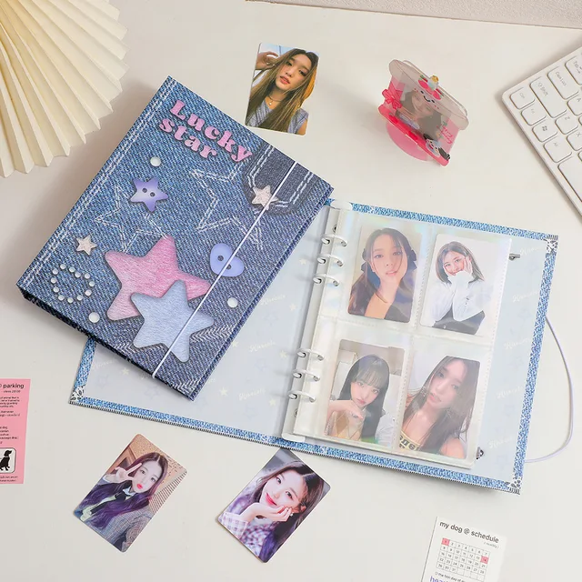 A5 Album Csillag Chasing Girl Small Card Protection Case És Baffle Six Hole Photo Storage - Image 4