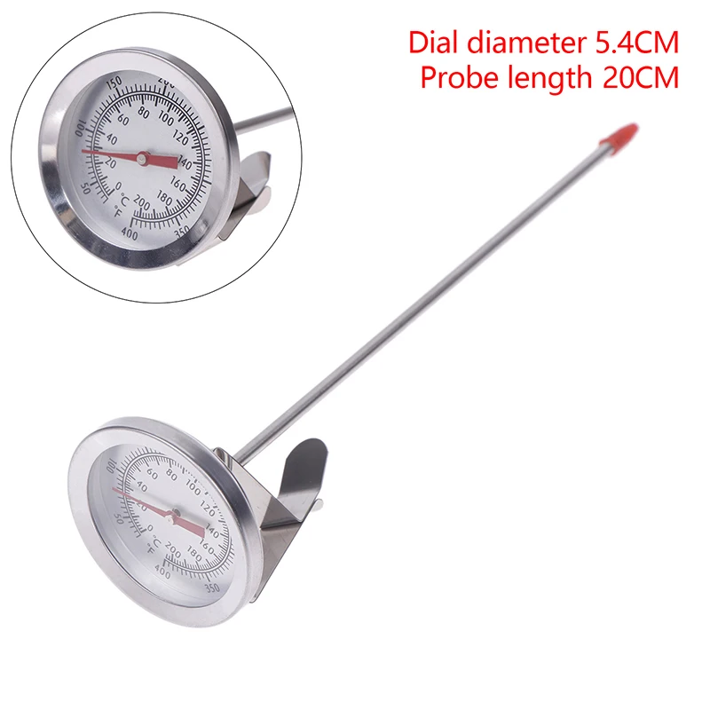 Prob Termometre Mutfak Aletleri Pişirme Sıcaklığı Ölçer 0 ~ 200 ℃   Süt Kahve Gıda Et Ölçer Paslanmaz Çelik