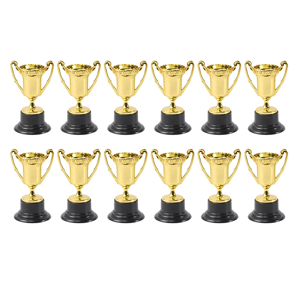Trophy Cup Trophies Mini Award Kidsgold Awards Golden Cups Winnerprizes Small Trophys Party Sports Bulk Competition Prize Soccer