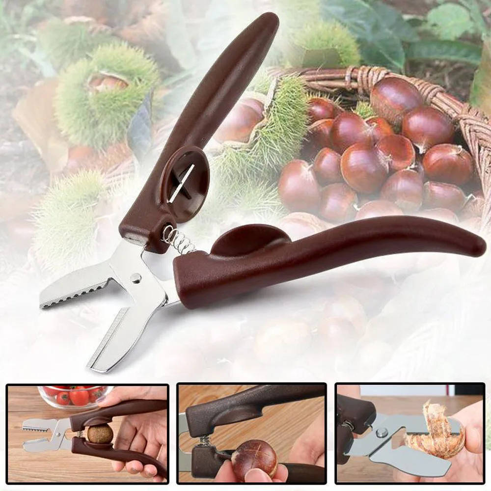 Chestnut Cracker Tool Stainless Steel Chestnut Peeler Scissors Nut