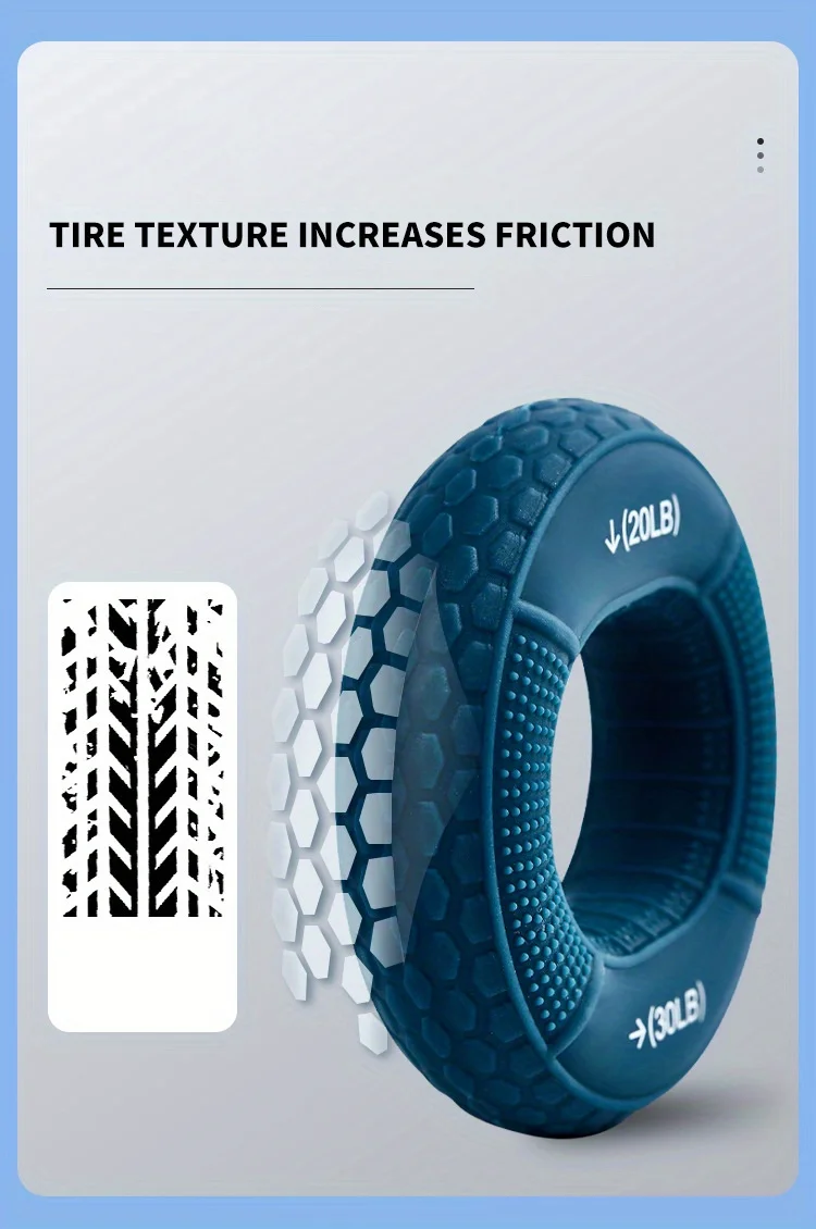 Description Picture 6 of itemHand Grip Ring with Silicone Carpal Expander, Strength Training Finger Ring, Increase Muscle Power and Body Building, 20-80LB