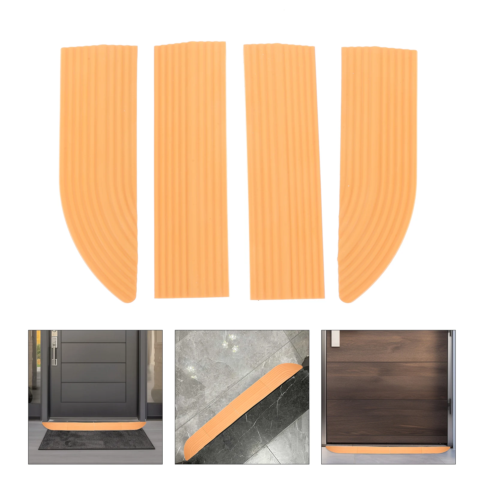 

1 Set of Home Entry Ramp Mat Threshold Sweeping Robot Ramp Pad Indoor Ramp Rubber Mat