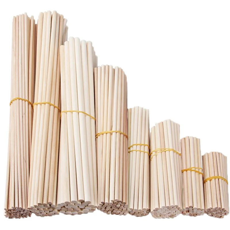 Wooden Craft Sticks Bulk, Wood Sticks for Crafts, Wooden Sticks for