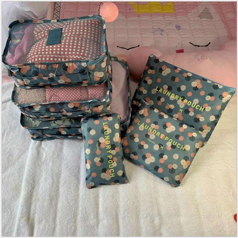 Travel Packing Cubes 6pcs/set for Clothing Sorting Organize Storage